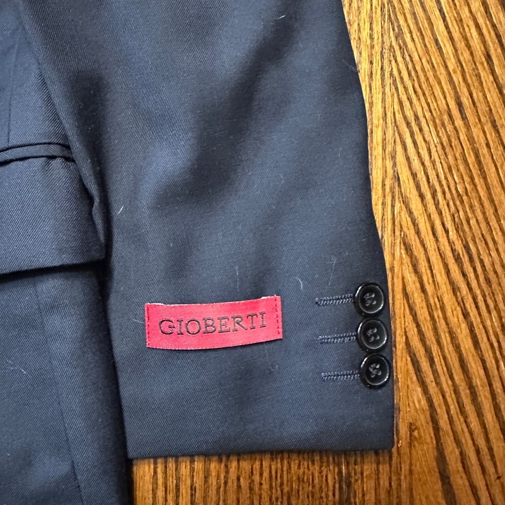 Blue Blazer Classic Fit Structured Design with black vest - Picture 2 of 7